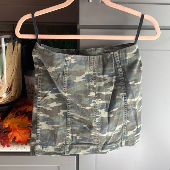 Free people camouflage skirt - Picture 1 of 4